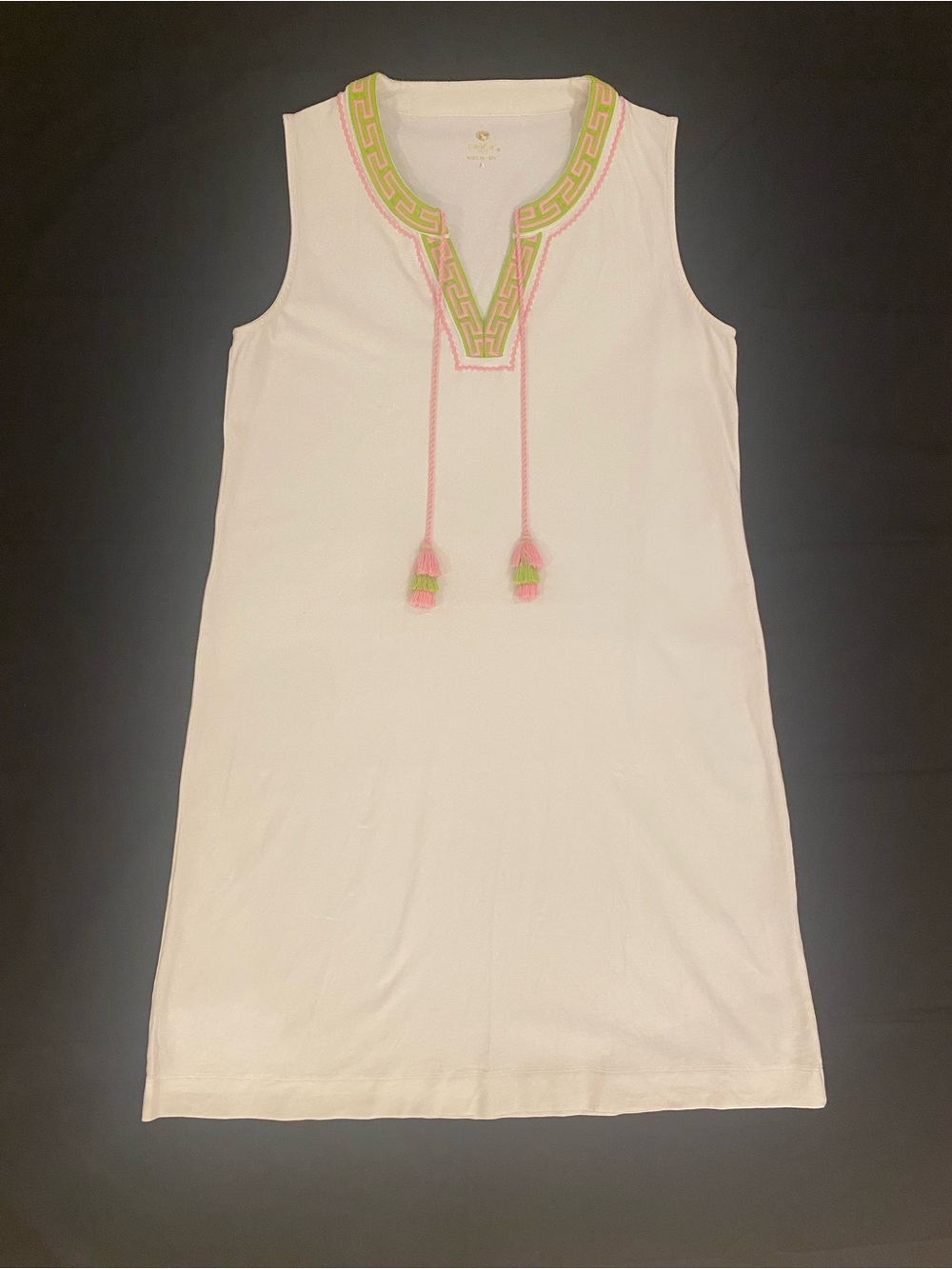 SPARTINA 449 Summer Sleeveless Dress Size M WHITE